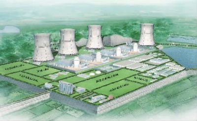 小墨山核電廠效果圖。（本版圖片由湖南核電有限公司提供）